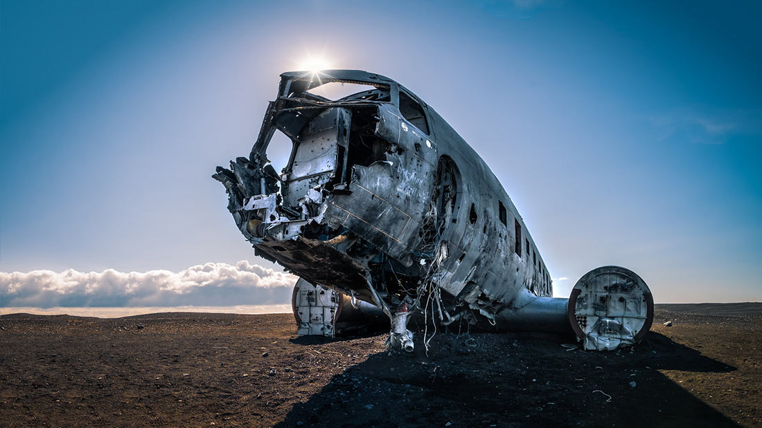 Обломки самолета DC-3 в Исландии
