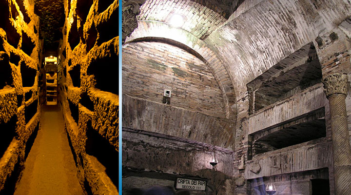 Катакомбы святого Каллиста: одни из самых известных среди десятков подземных лабиринтов Рима