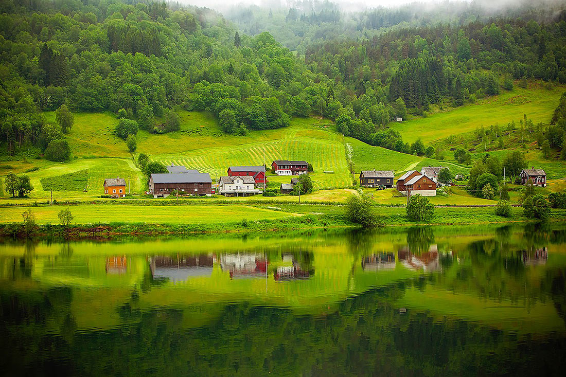 Сказочная деревня в Норвегии