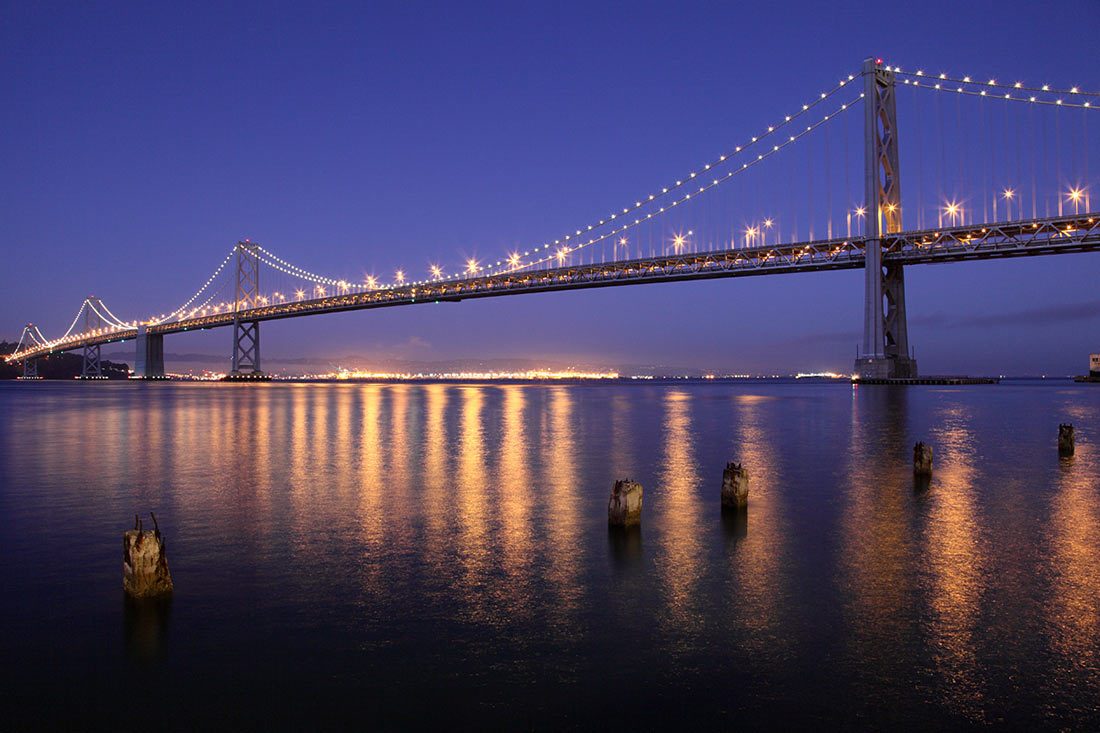 Висячий мост из Сан-Франциско в Окленд