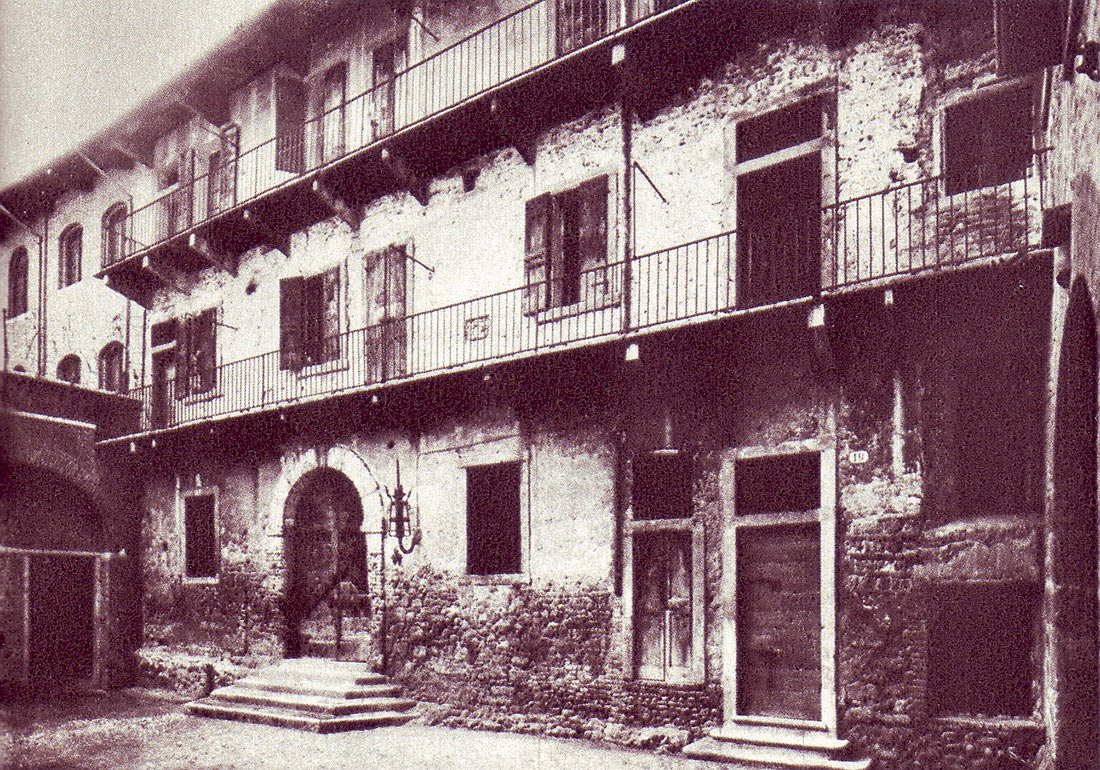 Дом Джульетты в Вероне в конце 19 века
