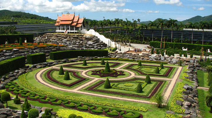 Тропический сад Нонг Нуч: грандиозный ботанический комплекс в Таиланде