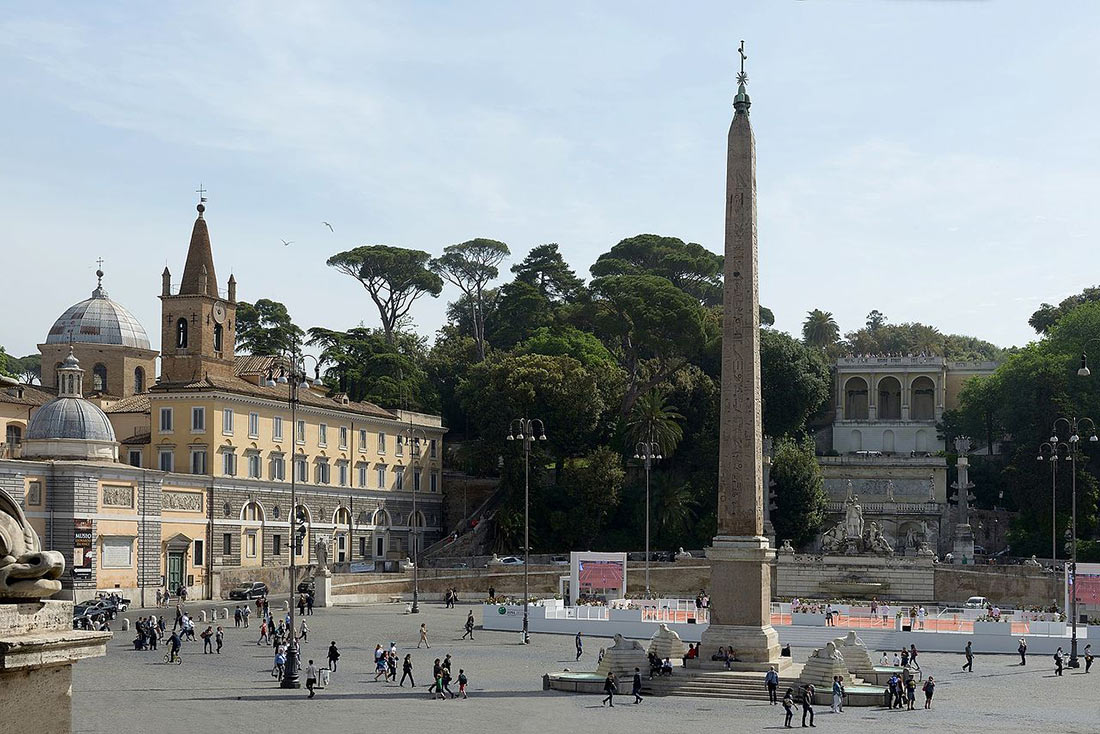 Пьяцца-дель-Пополо (Piazza del Popolo)