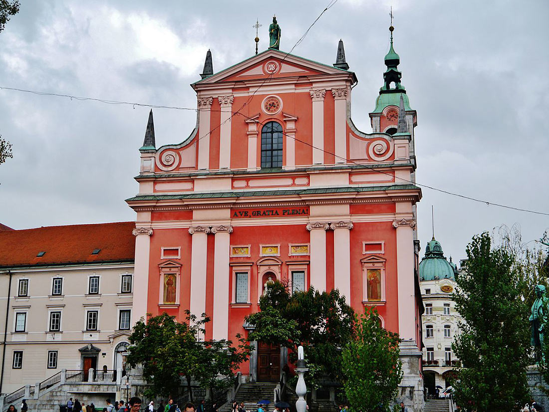 францисканская церковь в Любляне