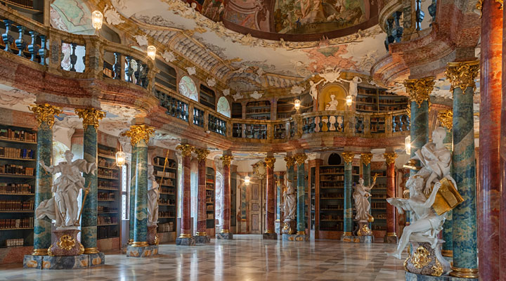 Виблингенское аббатство и его уникальная библиотека: шедевр барокко, прославившийся на весь мир