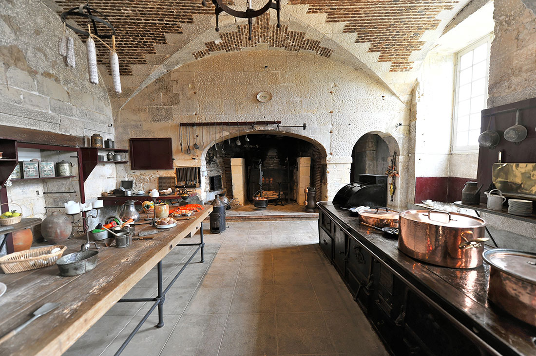 Кухня в замке Валансе